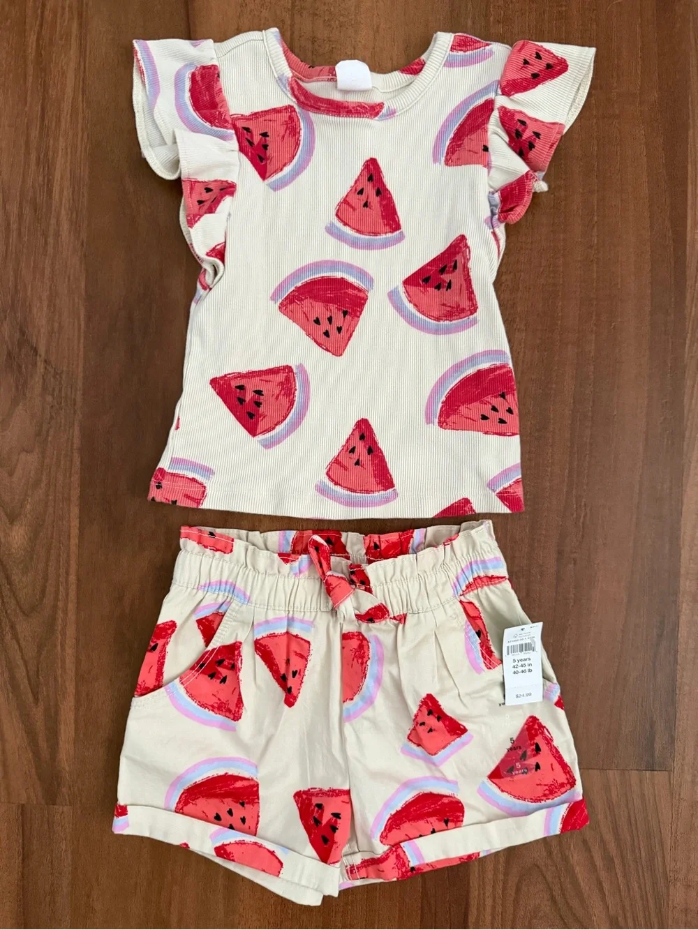 GAP Girls Cotton Shirt and Shorts Set, 5T